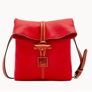 Dooney & Bourke Red Leather Toggle Crossbody Purse